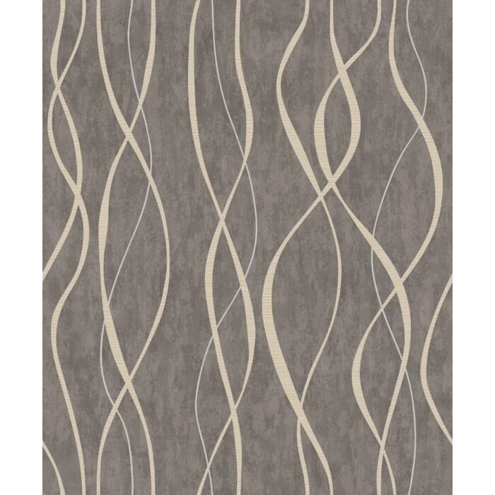 Behang met organische lijnen G67737