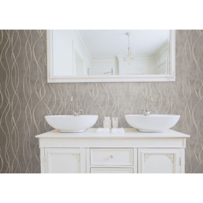 Behang met organische lijnen G67737