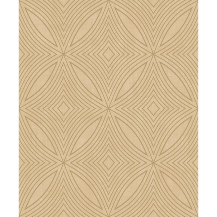 Behang met grafisch metallic dessin G67730