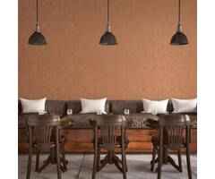 Behang met grafisch metallic dessin G67724