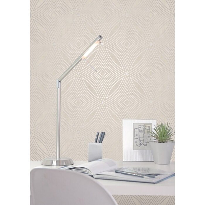 Behang met grafisch metallic dessin G67722