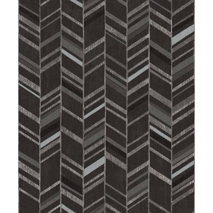 Behang met chevron print G67716