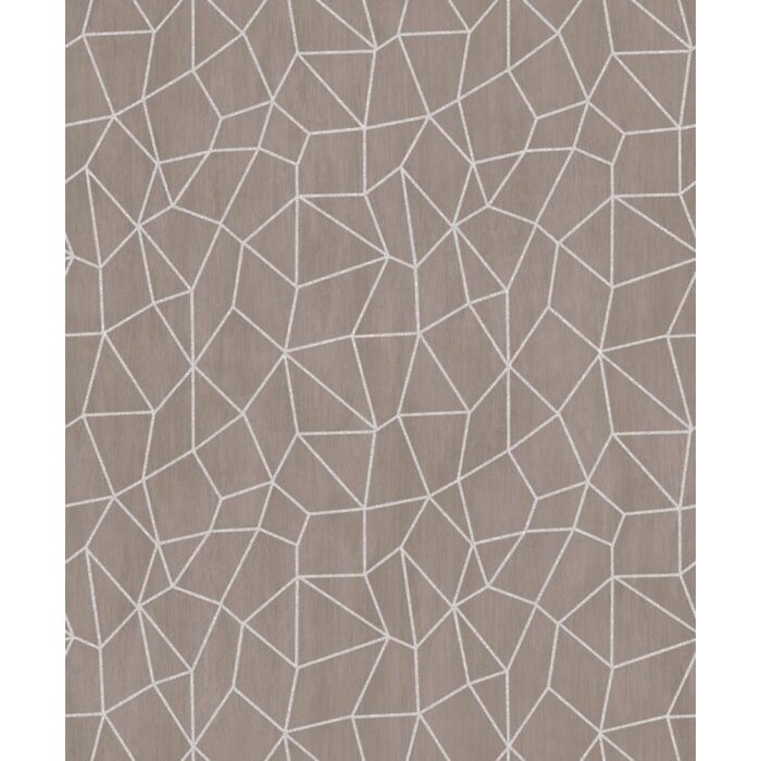 Behang met facet print G67698