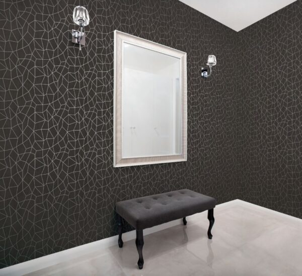 Behang met facet print G67694