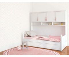 Behang met roze sterren G56552