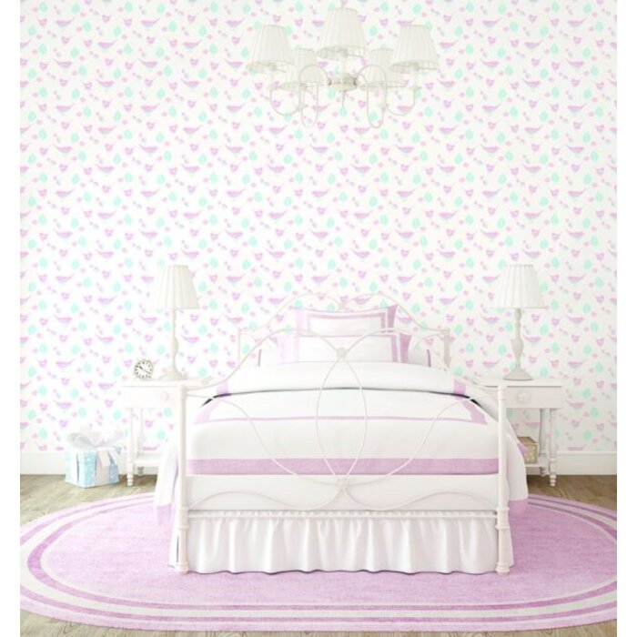 Behang met vogeltjes G56539