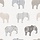 Behang met patchwork olifanten G56527