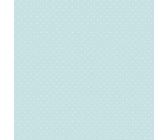 Behang aqua met witte stippen G56508