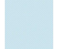 Behang lichtblauw met witte stippen G56050