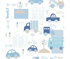 Behang met auto's en bussen G56009