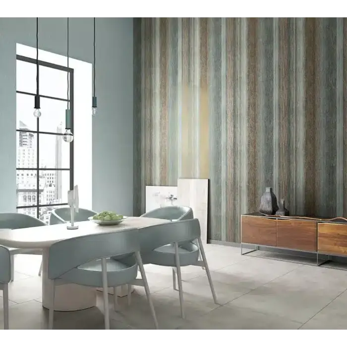 Behang metallic strepen kleurverloop