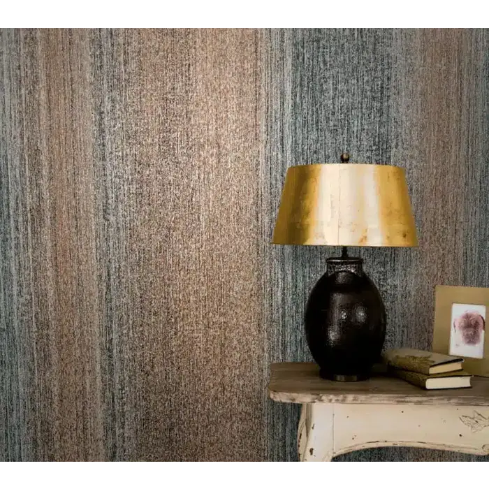 Behang metallic strepen kleurverloop