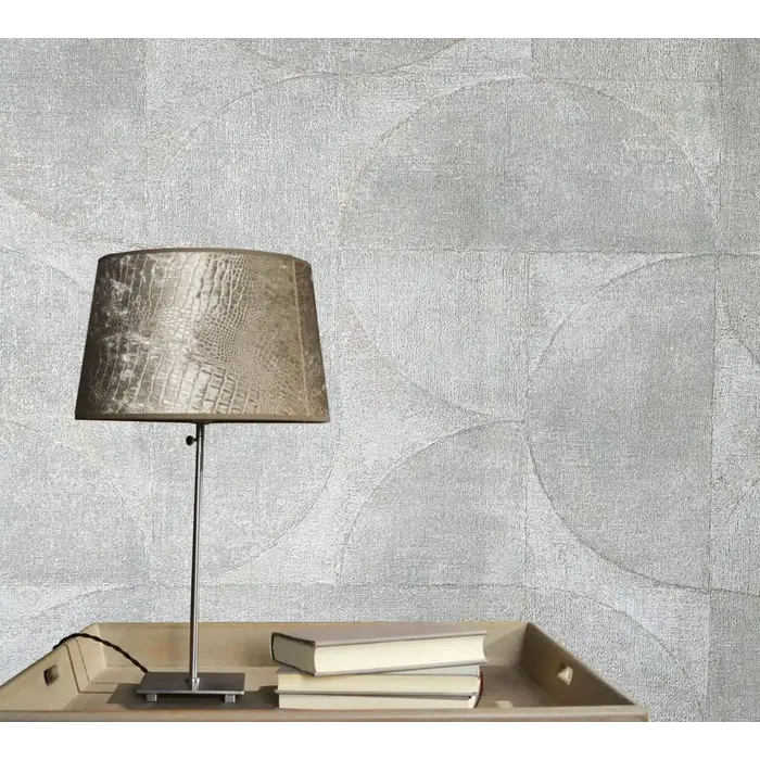 Behang grafische halve cirkels