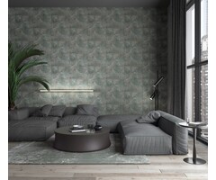 Behang grafische halve cirkels