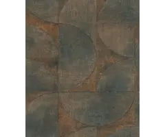 Behang grafische halve cirkels