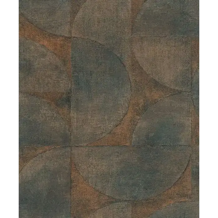 Behang grafische halve cirkels