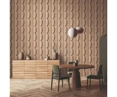 Behang 3d ovaal patroon 34490