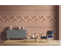 Behang 3d halve cirkel patroon 34467