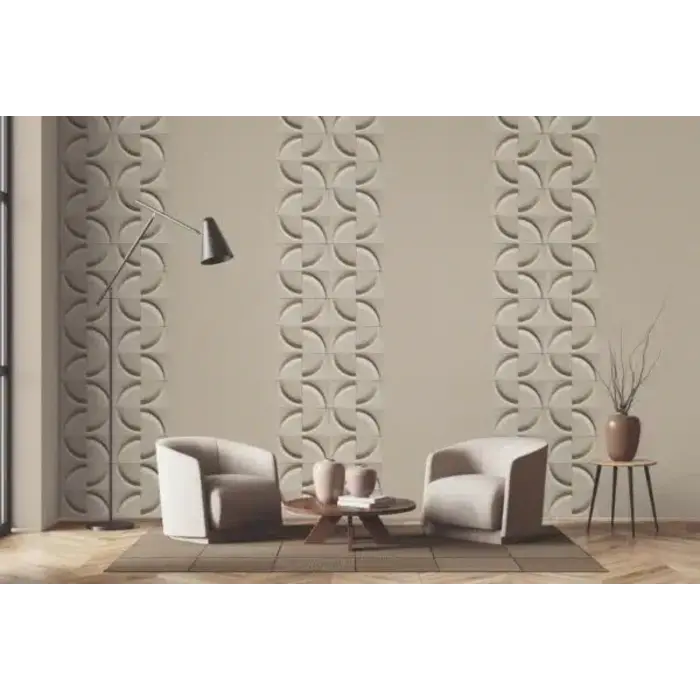 Behang 3d halve cirkel patroon 34466