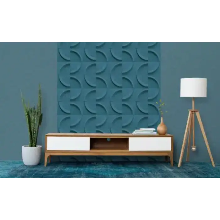 Behang 3d halve cirkel patroon 34465