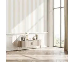 Behang met brede streep 34413