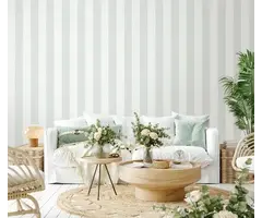 Behang met brede streep 34410