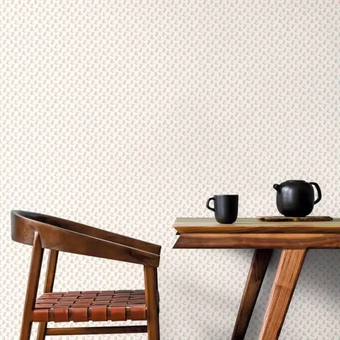 Behang met takjes en besjes print G56709