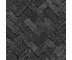 Behang met bakstenen in visgraatverband G45426