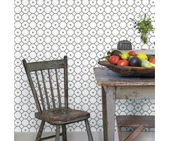 Behang met grafische print en bijen G45406