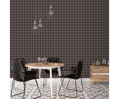 Behang met grafische print en bijen G45404