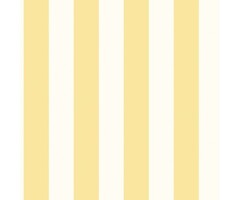 Behang met geel-witte strepen G45400