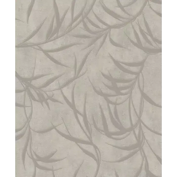 Behang met metallic bladeren 34285