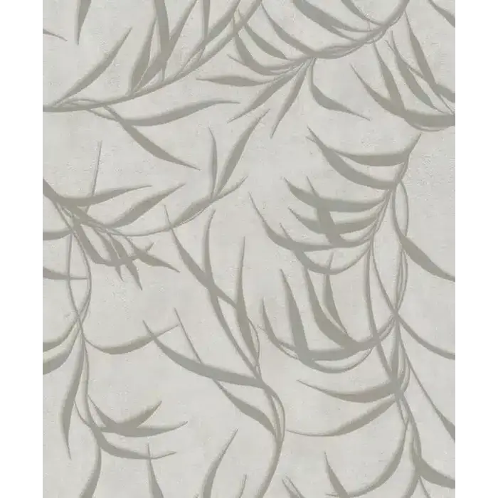 Behang met metallic bladeren 34284