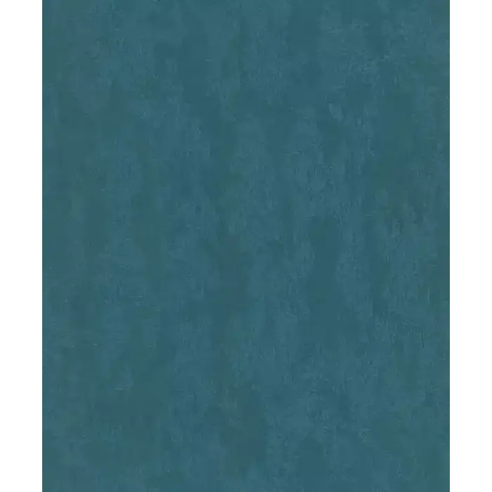 Metallic teal behang met structuur 34278