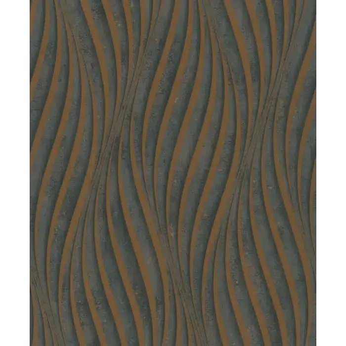 Behang met golvende lijnen 34263