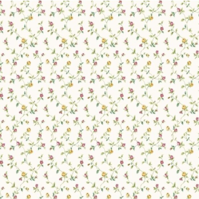 Behang met bloemen G67936