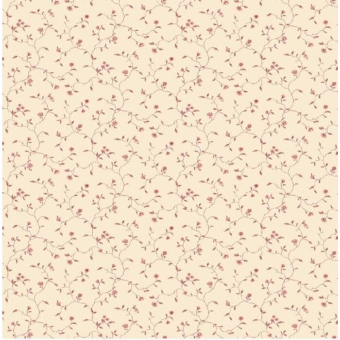 Behang met bloemenstrengen G67925