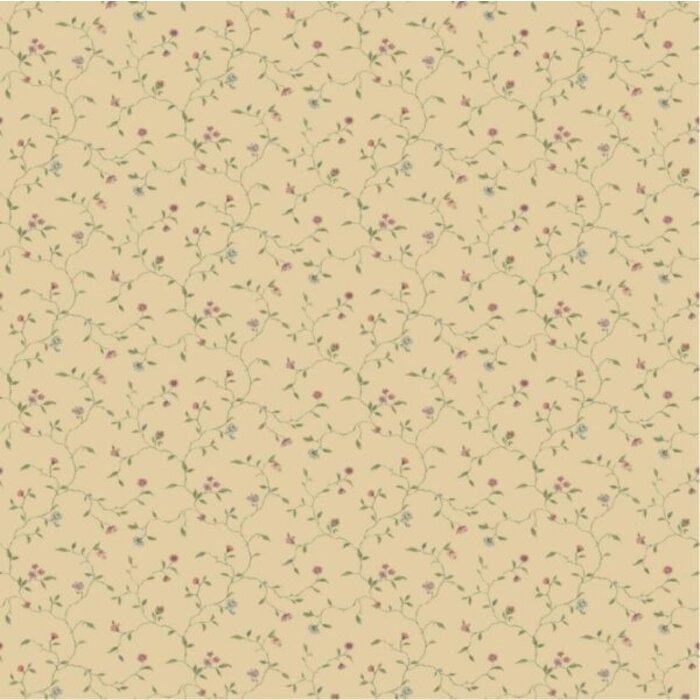 Behang met bloemenstrengen G67921