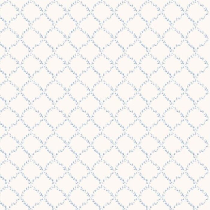 Behang met ruitjes van bloemen G67903