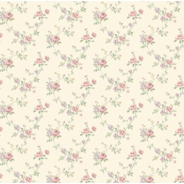 Behang met roosjes G67895