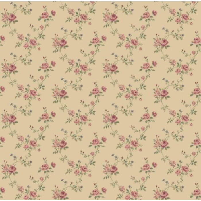 Behang met roosjes G67894