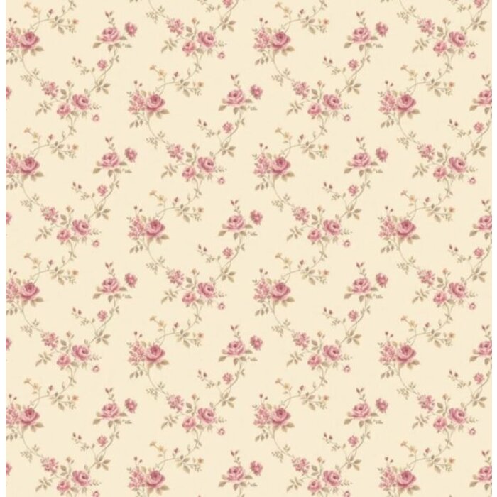 Behang met roosjes G67893