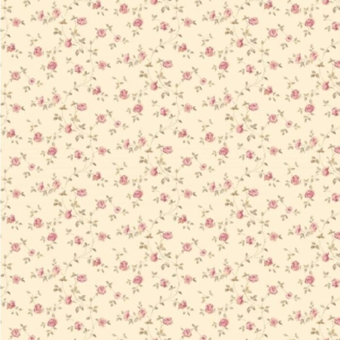 Behang met roosjes G67888