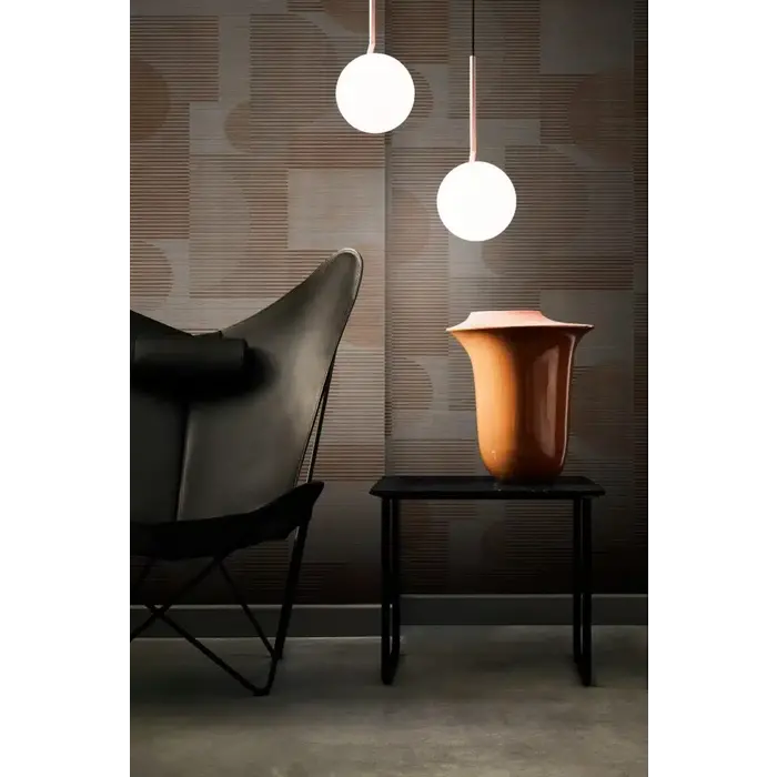 Behang met grafische lijnen en cirkels AL26282