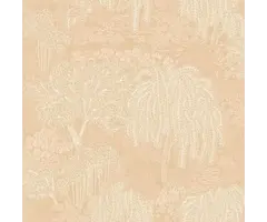 Behang met bomen- en bladerenprint AL26261