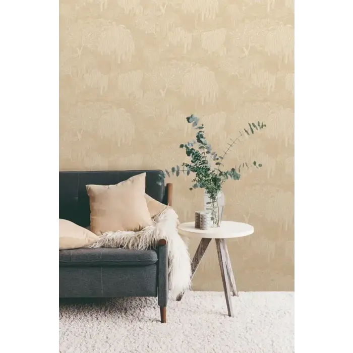 Behang met bomen- en bladerenprint AL26261