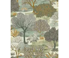 Behang met verschillende bomen AL26253