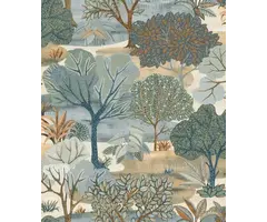 Behang met verschillende bomen AL26252