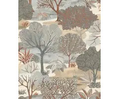 Behang met verschillende bomen AL26251