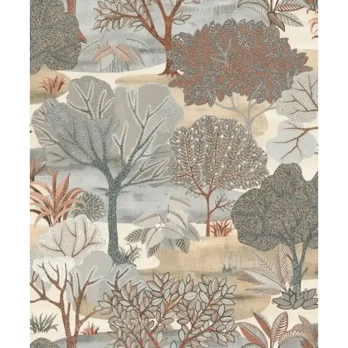 Behang met verschillende bomen AL26251